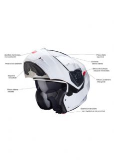 CASCO INTEGRALE APRIBILE ART. DUKE X IN ABS - PERSONALIZZAZIONI ESCLUSE (Conforme al capitolato P.L. Reg. Piemonte)