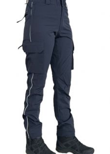 PANTALONE TECNICO IN TESSUTO LEGGERO CON TASCONI E  CODA DI TOPO RIFLETTENTE